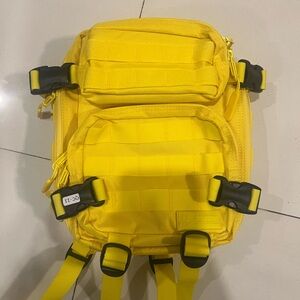 NWOT Wolfpak Yellow Tactical 9L Backpack